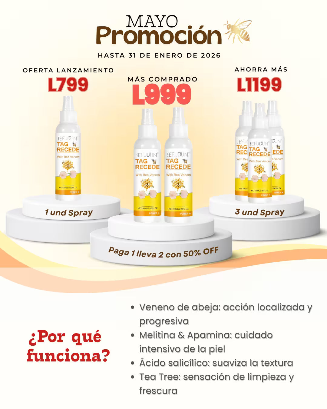 Tag Recede™- Spray eliminador de verrugas