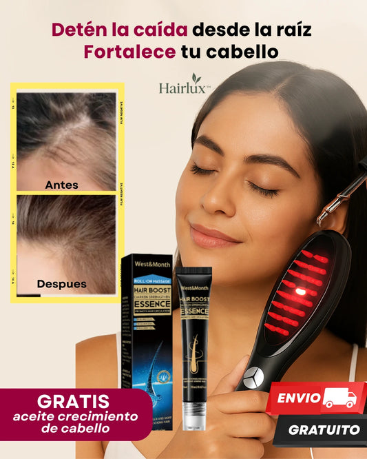 Hairlux™ | Rutina anticaída con luz y aceite reparador