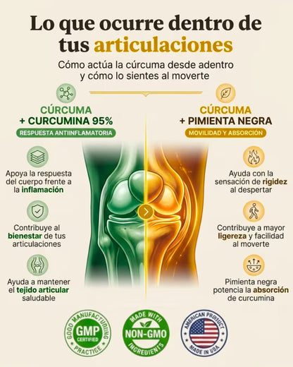Turmeric™ | Cúrcuma Premium para el Dolor e Inflamación Articular