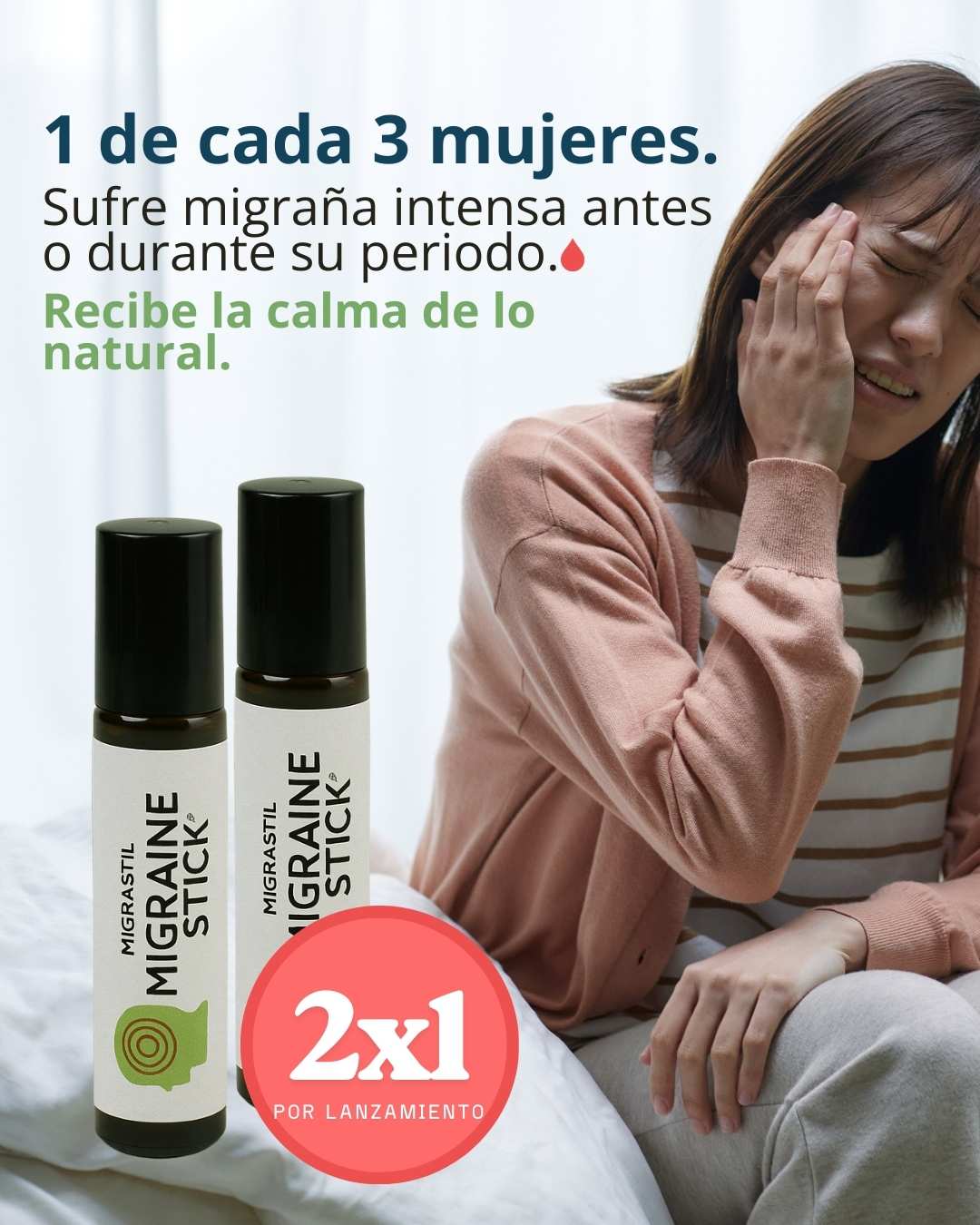 Paga 1 Lleva 2 Migraine Stick™